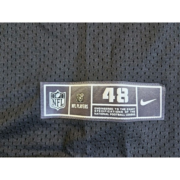 Ray Lewis #52 Baltimore Ravens NFL Nike On Field Jersey NWT Sz 48 Black - Picture 4 of 9